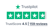 Trustpilot TrustScore 4.5 based on 159 reviews
